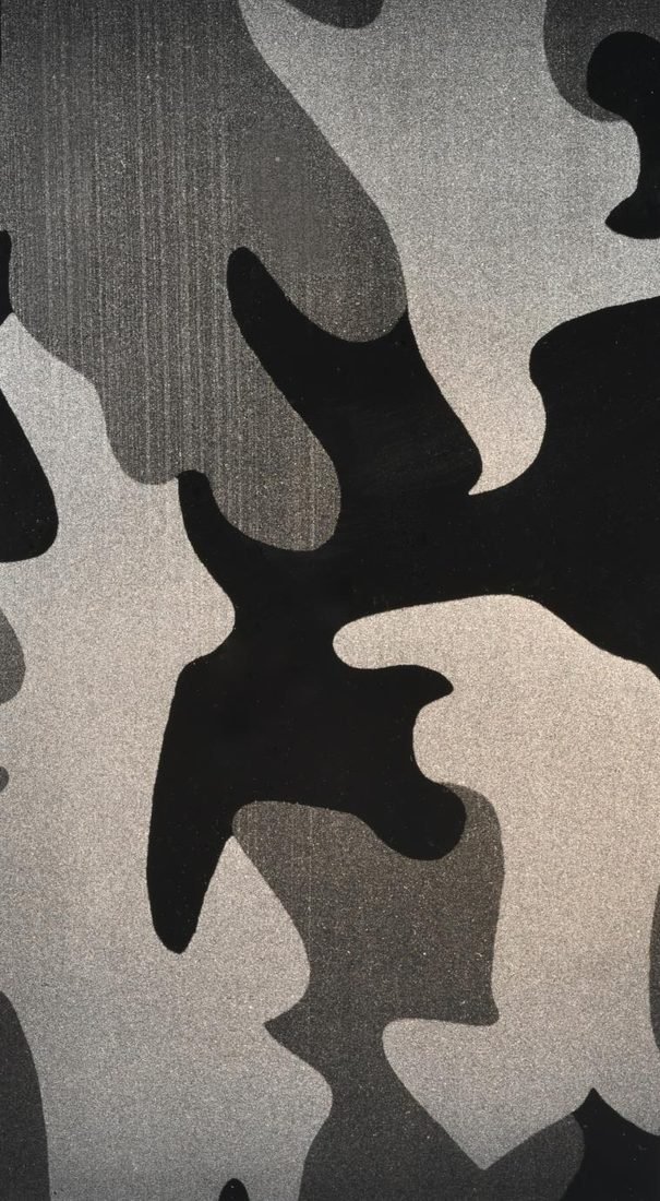 Metallica Camo printed steel sample pattern